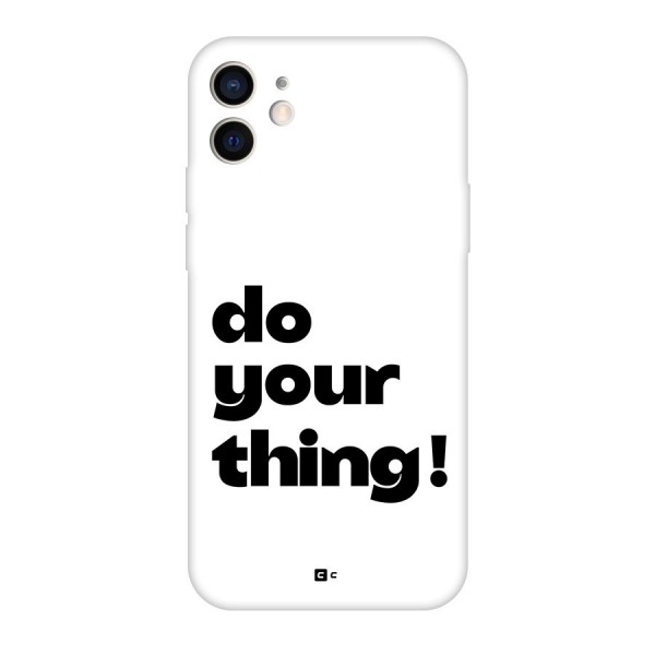 Do Your Thing Back Case for iPhone 12 Pro